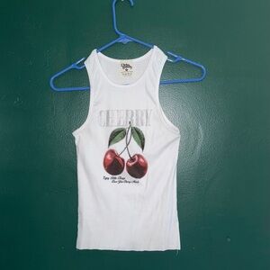 Dirty Laundry White Ribbed Tank Top